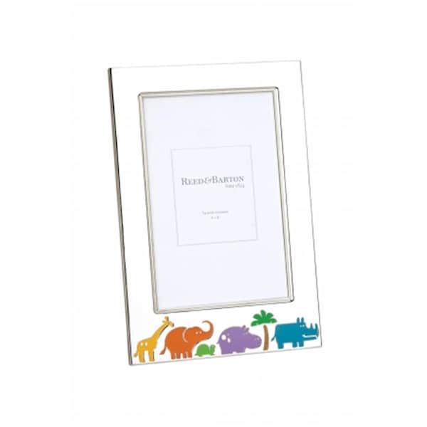 Reed & Barton Jungle Parade Picture Frame- 4''X6''- 6 1/4''X4 3/8''H. 9146 - main